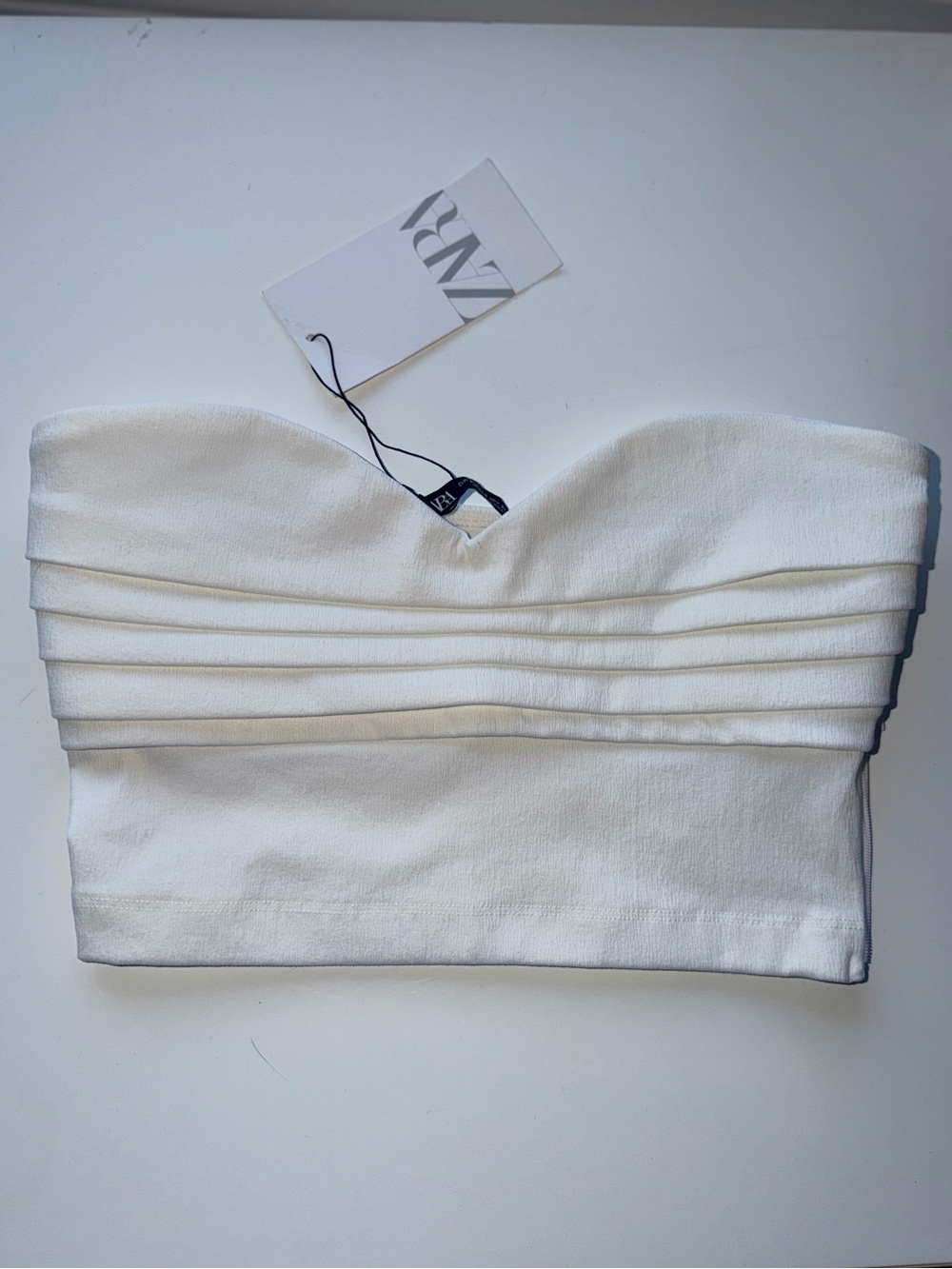 NWT Zara Strapless Crop Top